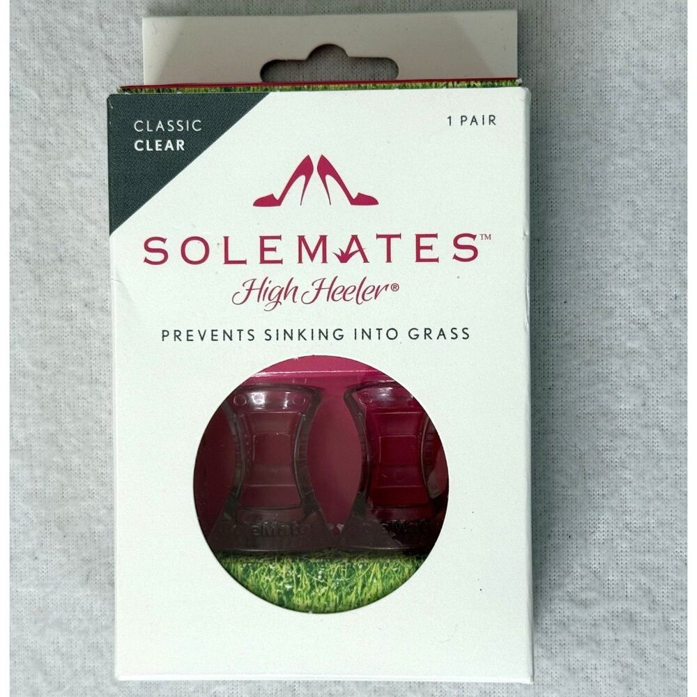 SoleMates High Heeler Classic Clear Heel Protectors Stoppers Walk on Grass